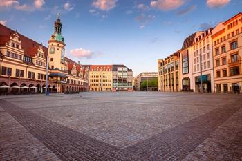 Marktplatz van Leipzig, Duitsland