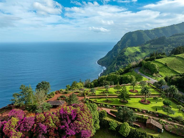 Miradouro da Ponta do Sossego en de tuinen, Sao Miguel