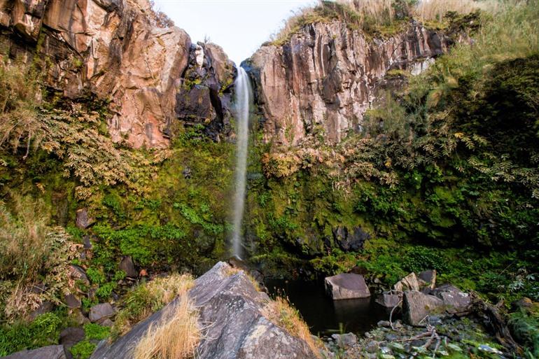 Salto da Farinha waterval, eiland São Miguel