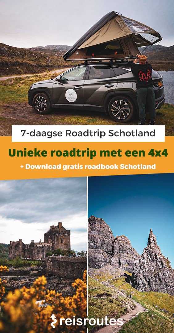 Pinterest 7-daagse roadtrip door Schotland met Scotland Nomads + overnachtingstips